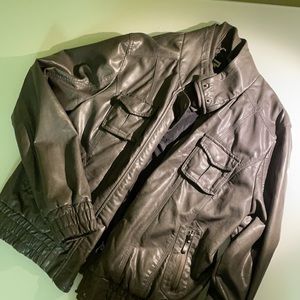 Faux leather jacket